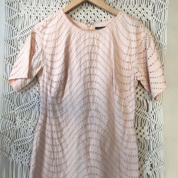French Connection Eyelet SZ 8 Shift Dress - Picture 2 of 9